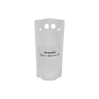 Pochette transparente personnalisée pour jus de fruits pochettes pour boissons eau boisson liquide sac d'emballage en plastique avec fermeture éclair 50ml 100ml pochette pour jus de fruits