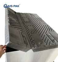 Conteneur d'emballage en plastique pliable et empilable de 1600x1200mm pour pièces automobiles, idéal pour la logistique