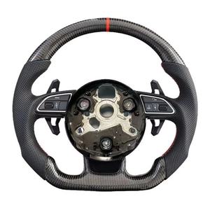 Volant de course en cuir perforé en fibre de carbone pour Audi RS S3 S4 S5 2012-2016 A3 A4 A5 RS4 RS5 - Product Image 6