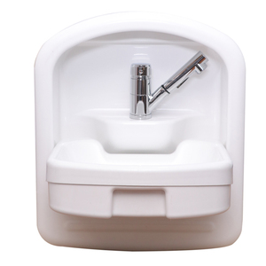 Lavabo mural pliable en ABS acrylique blanc avec robinet intégré <span class=keywords><strong>pour</strong></span> camping-car et bateau - Product Image 1