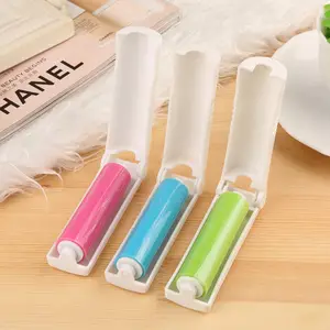 Pet supplies cheap mini portable lint remover folding washable travel products pet hair remover roller from pet grooming set