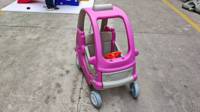 Mobil Mainan Putri 88*45*80cm Kendaraan Roda Empat Tanpa Mesin dengan Atap Peralatan Bermain Dalam Ruangan untuk Anak-Anak dan Kastil Nakal