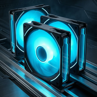Ventilateur de refroidissement CPU LED coloré à roulement fluide Prism 4e génération Infinity Mirror 12 cm 45 CFM 6-25 dB(A) pour PC de jeu et ordinateur de bureau