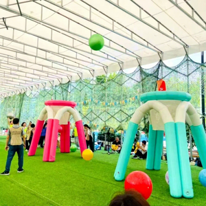 HuaYue Grande Set da Basket Gonfiabile Interattivo con Canestro e Palla Giganti per Sport - Product Image 1