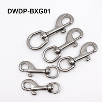 DWDP kait kancing putar tali Stainless Steel, 3/8 1/2 1 inci 314, 306