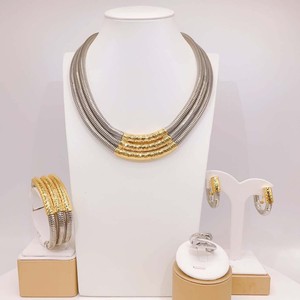 Yulaili <span class=keywords><strong>marque</strong></span> usine directe dernière Habesha or doux rond couleur argent colliers boucles d'oreilles bague ensemble <span class=keywords><strong>fantaisie</strong></span> cadeaux <span class=keywords><strong>de</strong></span> mariée <span class=keywords><strong>bijoux</strong></span> - Product Image 6