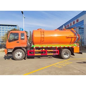 Camión de Succión al Vacío Isuzu de 10 Toneladas de Capacidad, Camión de Dragado y Limpieza de Tuberías de Alcantarillado, Camión de Drenaje de Emergencia Municipal - Product Image 2