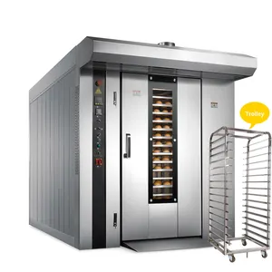 Macchina per attrezzature da forno rivestimento per produzione di hamburger affettatrice per pane forno rotante