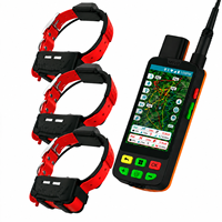 Collier de suivi GPS ESEEK pour chiens de chasse, longue portée VHF, avec localisation en temps réel et entraînement - 1 émetteur portable et 3 colliers