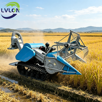 Moissonneuse-batteuse pour blé et riz, mini-moissonneuse-batteuse compacte pour riz et blé