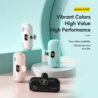 Kitway Mini Power Bank Portable avec Écran LED, Sortie 10W, Batterie Li-Polymère, Charge Rapide, Prise Universelle Type-C, Matériau ABS