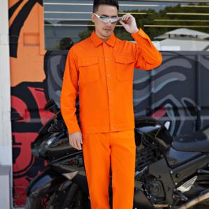 Ropa de Trabajo Industrial de Minería de Manga Larga, 100% Algodón, Transpirable, Antiarrugas, Uniforme Personalizado - Product Image 2