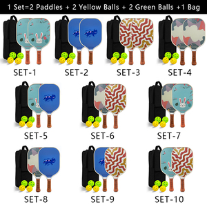 Kits <span class=keywords><strong>de</strong></span> paleta Pickleball <span class=keywords><strong>de</strong></span> alta calidad <span class=keywords><strong>a</strong></span> <span class=keywords><strong>granel</strong></span> 2 paletas 4 bolas y mochila para escuelas <span class=keywords><strong>de</strong></span> formación y distribuidores - Product Image 6
