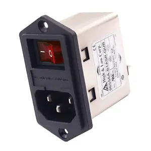 Power entry Module double IEC 320 C20 AC socket EMI EMC noise filter for Game Machine