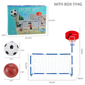 Portería de Fútbol y Canasta de Baloncesto Dos en Uno, Juguete Deportivo Infantil para Interior y Exterior, Juego Interactivo para Padres e Hijos - Product Image 3