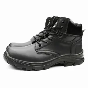 Fd6209 잘 생긴 flyton 방수 트레이너 스틸 발가락 절연 고품질 컷 방수 검은 안전 신발 정품