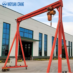 Gru a Portale <span class=keywords><strong>Mobile</strong></span> Universale da 5 Tonnellate con Portata di 15m, Paranco Elettrico su Pneumatici - Product Image 1