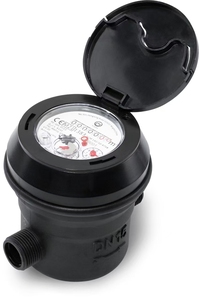 Medidor de água de casca plástica tipo seco de jato único de 1/2 "e 3/4" para uso residencial/comercial/industrial - Product Image 6