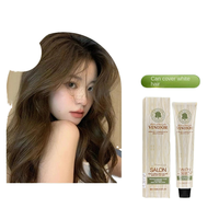 Krim Rambut Kering Premium Bebas Amonia JiaYing, Pewarna Sementara Satu Langkah untuk Menutupi Uban