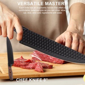 Prix usine 6 pièces 3CR13 ensembles de <span class=keywords><strong>couteaux</strong></span> de cuisine en acier inoxydable manche couvert en bois légumes fruits couperet <span class=keywords><strong>couteaux</strong></span> de <span class=keywords><strong>chef</strong></span> - Product Image 4