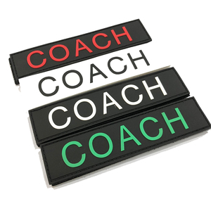 Patch personalizzata in PVC di gomma personalizzata con gancio e loop per lo zaino Fitness atleta - Product Image 3