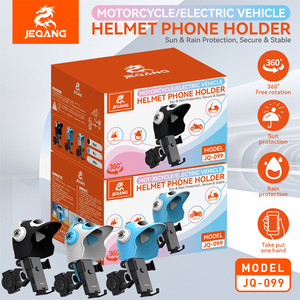 Support <span class=keywords><strong>de</strong></span> téléphone universel pour moto JQ-099 avec pare-soleil mignon en forme <span class=keywords><strong>de</strong></span> casque 360° °   Support <span class=keywords><strong>de</strong></span> guidon rotatif pour vélo et véhicule électrique - Product Image 6
