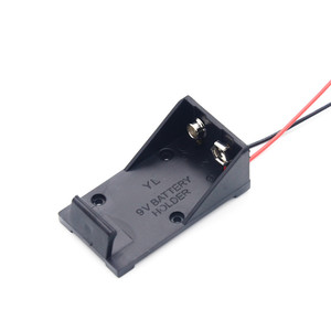 ที่ใส่แบตเตอรี่ 9V รุ่น 6F22 พร้อมสายไฟ ไม่มีฝาปิด ไม่มีสวิตช์ สำหรับแบตเตอรี่ 9V - Product Image 1
