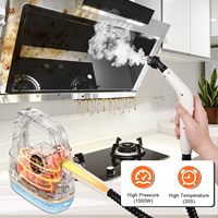 Nettoyeur vapeur électrique portable haute pression 1800W pour cuisine, salle de bain, joints, fenêtres, automobile et tissus d'ameublement