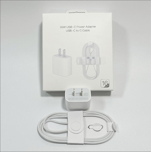 35W PD <b>USB</b> <b>C</b> Home Wall Charger Braided Type <b>C</b> to <b>C</b> Cable EU US UK <b>Plug</b> Charging <b>Adapter</b> For iPhone 16 Series Usage - Product Image 1