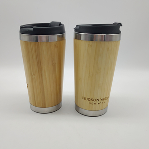 Cà phê Mug tre Tumbler thép không gỉ tre Mug đôi tường tre cốc nước - Product Image 2