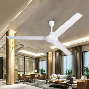 Ventilateur de plafond moderne de 56 pouces avec moteur AC à fil de cuivre, télécommande, design métallique pour la maison ou l'hôtel, rotation mécanique à économie d'énergie - Product Image 5