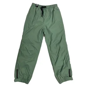 Proveedor de fábrica al aire libre chaqueta de lluvia niños unisex impermeable verde del ejército lluvia pantalones niños