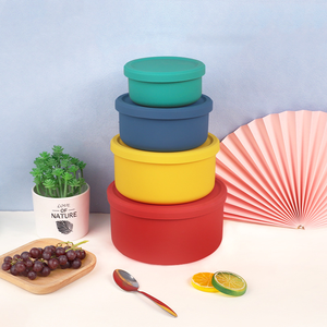 Bpa-miễn phí rò rỉ-proof salad Silicone Hộp Ăn Trưa Dành cho người lớn & trẻ em thực phẩm lưu trữ container với bảo quản lợi thế - Product Image 4