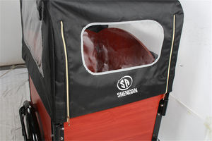 Best-seller 100% Housse de pluie en tissu polyester recyclé imperméable et écologique pour vélo cargo - Product Image 4