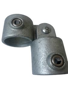 Connecteur de raccord de tuyau rond galvanisé flexible Collier de serrage structurel Raccords de serrage à clé - Product Image 3