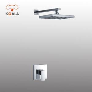 Oculta latón caliente y frío termostática cuarto de baño <span class=keywords><strong>grifo</strong></span> de la ducha <span class=keywords><strong>con</strong></span> ducha de lluvia cabeza - Product Image 2