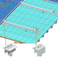 Klem Panel Surya Art Sign yang Dapat Disesuaikan, Klem Tengah Universal untuk Pemasangan PV, Klem Inter Clamp, Klem Ujung untuk Sistem Rak Surya