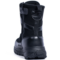 Bottes de randonnée personnalisées, bottes hautes en mesh noir, bottes de montagne, chaussures d'entraînement, bottes tactiques d'extérieur