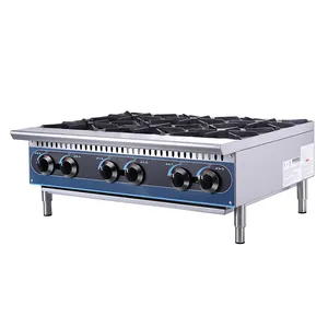 Commercial gas range stove Stainless steel Kitchen equipment Gas 6 burner Stove gas burner range cook