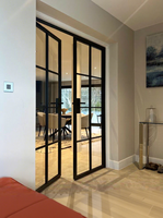 Ventanas Francesas de Acero con Marco Delgado y Apertura Manual para Proyectos de Villas, Hoteles y Apartamentos de Lujo