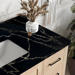 Diseño moderno de alta calidad HIC cuarzo Calacatta Portoro inspirado cuarzo Artificial losa encimeras de cocina impermeable ignífugo - Product Image 3