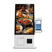 Kiosco de Autoservicio de 21.5 Pulgadas con Pantalla Táctil para Restaurante, Terminal de Pago de Comida Rápida, Lector de Códigos de Barras, Código QR, NFC