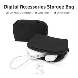 Sac de rangement personnalisé pour accessoires technologiques, avec logo sur mesure, faible MOQ, pochette pour câbles, sac organisateur d'électronique, sacoche pour gadgets - Product Image 5