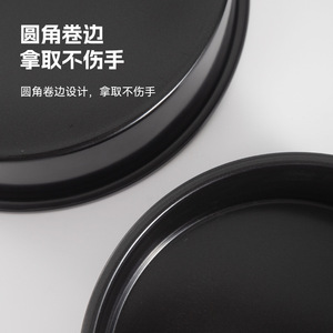 Moule à pâtisserie rond en acier au carbone de 6, 8 et 10 pouces, facile à démouler, pour la cuisson, forme circulaire, compatible four. - Product Image 1
