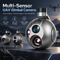 Série de caméras gimbal pour drones avec zoom optique, imagerie thermique et charge utile multi-capteurs pour l'inspection par drone, intégration OEM ODM