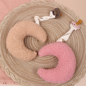Attache-<span class=keywords><strong>tétine</strong></span> en polaire Teddy INS pour bébé, collection Automne/Hiver, jouet en peluche pour nourrisson, accessoire photo en polyester uni - Product Image 1