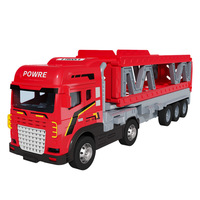 Véhicule de transport inertiel à double étage personnalisable jouet voiture garçon éjection de lumière sonore pour le transport des enfants jouets promotionnels