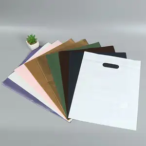 Üretici özel marka logosu taşıma mal çanta kolu die cut alışveriş çantaları plastik