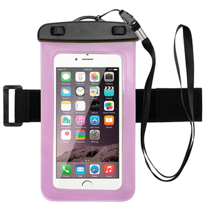 กระเป๋าคาดแขนใส่โทรศัพท์กันน้ำอเนกประสงค์กระเป๋าเก็บของชายหาดกระเป๋าใส่โทรศัพท์มือถือสำหรับว่ายน้ำกระเป๋าใส่โทรศัพท์พร้อมสายรัดแขน - Product Image 1