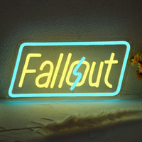 Enseignes néon Fallout, enseigne LED, enseigne néon gaming, décoration Fallout